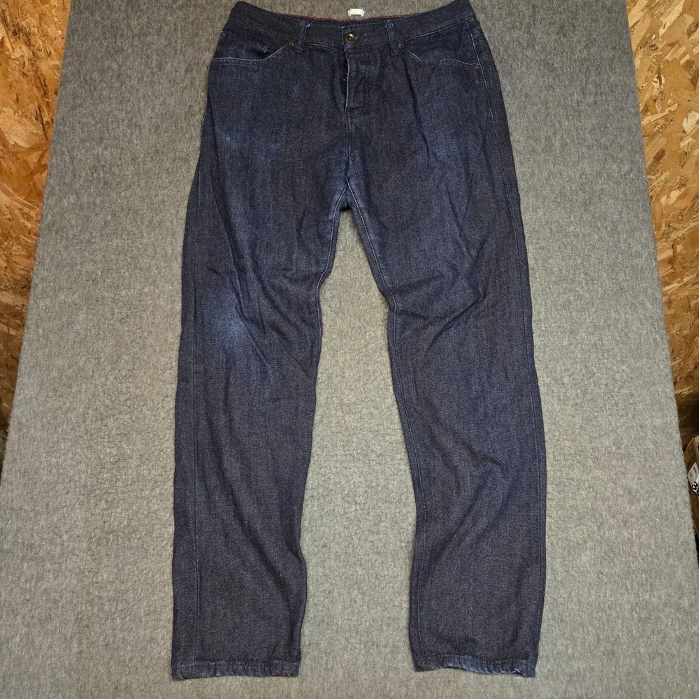 Raleigh Denim Graham Bracken Canvas Pants Mens 34 Indigo Wool Blend USA Made